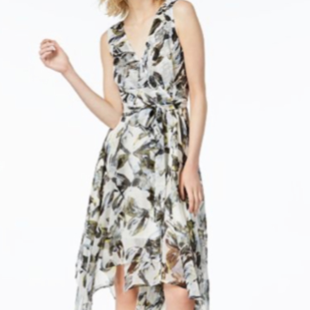 Printed Asymmetrical Dress